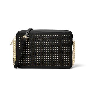 MICHAEL KORS Jet Set Studded Leather Crossbody